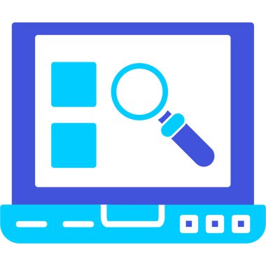 Online arama. Basit illüstrasyon