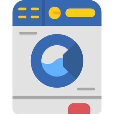 çamaşır makinesi düz simgesi