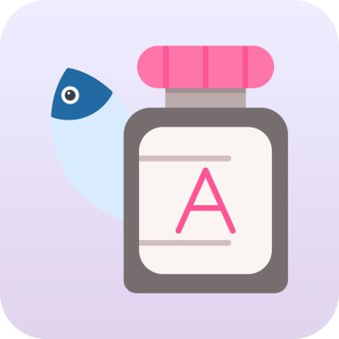 Basit bir parfüm ikonu, vektör illüstrasyonu