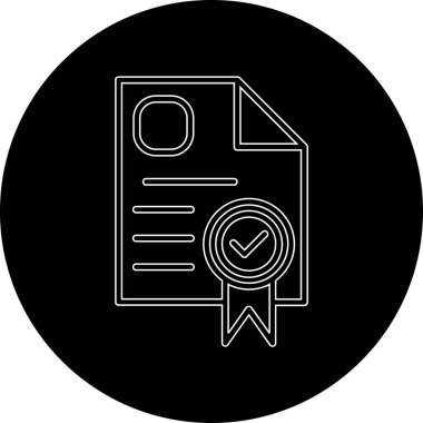 Vektör belgesi Simge illüstrasyonu