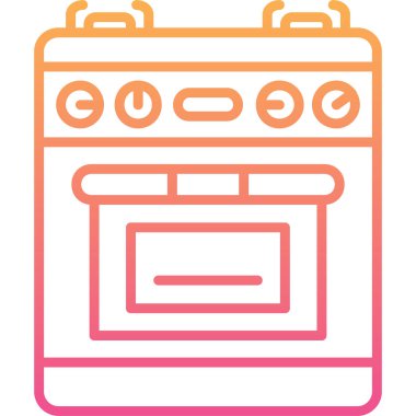 Fırın. Web simgesi basit illüstrasyon