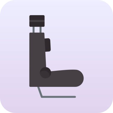 Elektrik süpürgesi simgesi, vektör illüstrasyonu