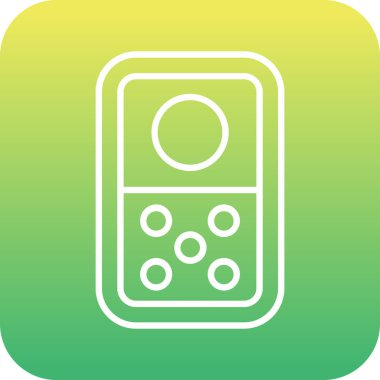 benzersiz radyo hattı vektör çizgisi simgesi