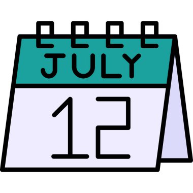 Takvim 2 simgesi ana hat biçiminde