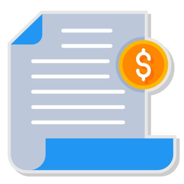 Dolar gagası vektör simgesi