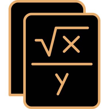 Moda biçimi izole edilmiş arkaplanda matematik simgesi