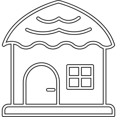 ev simgesi, vektör illüstrasyonu