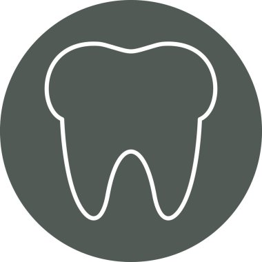 diş simgesi vektör illüstrasyonu