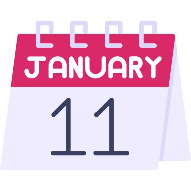 Takvim simgesi tasarımı, vektör illüstrasyonu