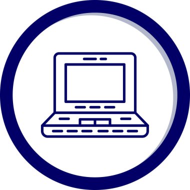 Bilgisayar. Web simgesi basit illüstrasyon