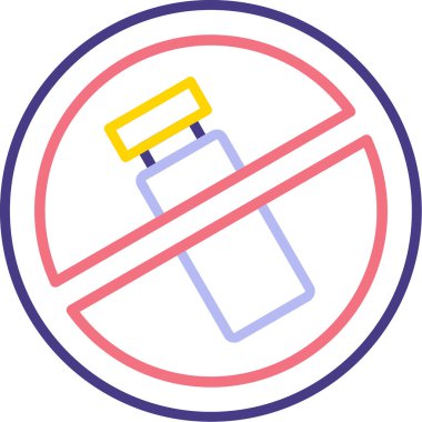 Yasak simge vektör illüstrasyonu