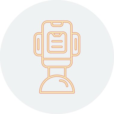 Akıllı ev modern simgesinin vektör çizimi