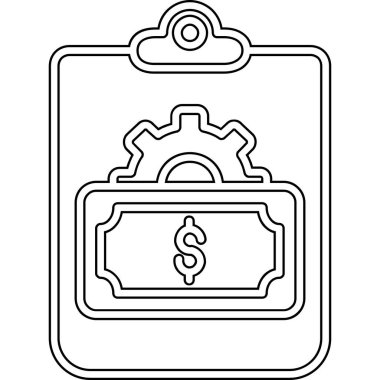 Dolar madeni para ikonu. Beyaz arkaplanda izole edilmiş web tasarımı için dolar para vektör simgesi taslağı