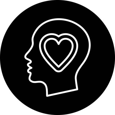 Aşk. Web simgesi basit illüstrasyon