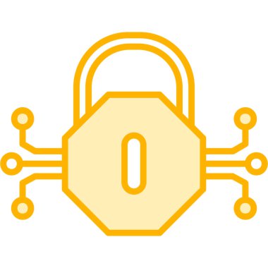 Asma kilit ikon vektör illüstrasyon tasarımı