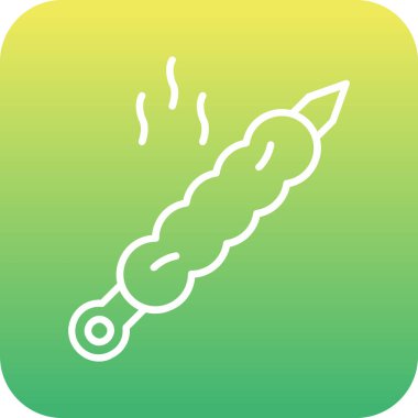 Eşsiz sıcak hava balonu vektör çizgisi simgesi