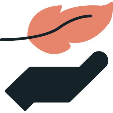 Yaprak ikonu vektör illüstrasyonu