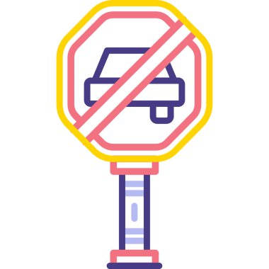 dur işareti vektör illüstrasyonu