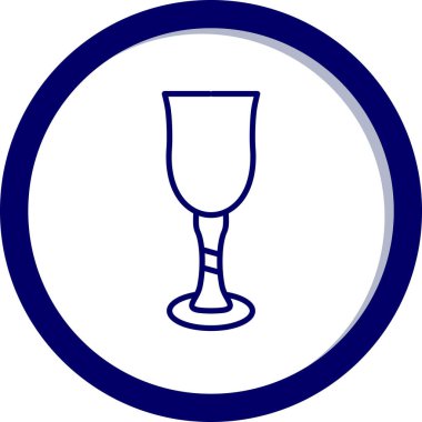 Cam şarap. Basit resimleme