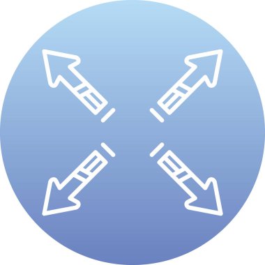 Oklar. Web simgesi basit illüstrasyon