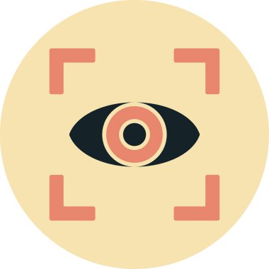 Göz simgesi vektör illüstrasyonu