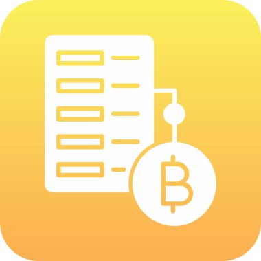 Bitcoin simgesi, vektör çizimi