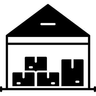 Ambar simgesi. Ambar vektör simgesi web için basit örnek