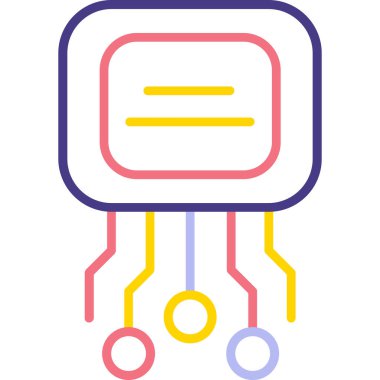 Devre kartı. Basit resimleme