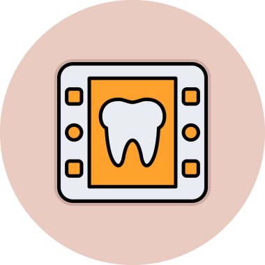 diş simgesi vektör illüstrasyonu