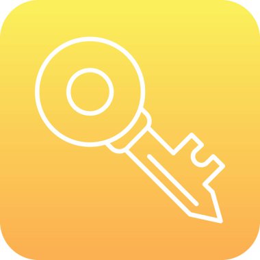 anahtar ağ simgesi, vektör illüstrasyonu