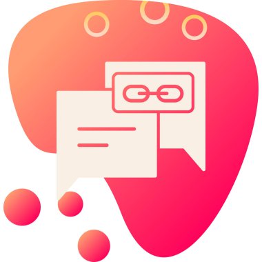 Konuş. Web simgesi basit illüstrasyon