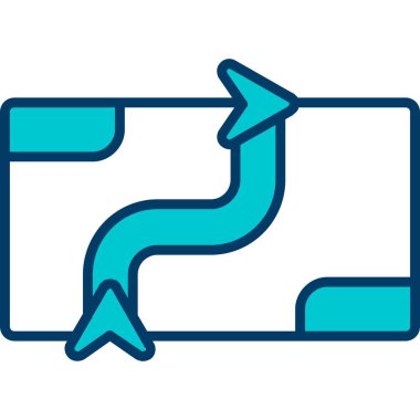 Ok. Web simgesi basit illüstrasyon