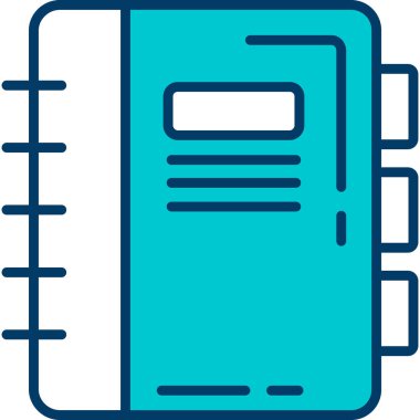 kitap simgesi, vektör illüstrasyonu basit tasarım