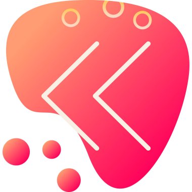 Biftek modern simge, vektör illüstrasyonu