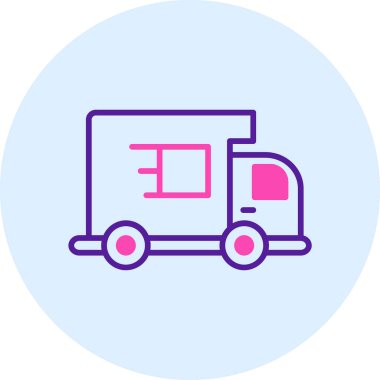 Kamyon. Web simgesi basit illüstrasyon