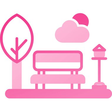 Bulut ikonlu kanepe. Web ve mobil için vektör tasarım ögesi