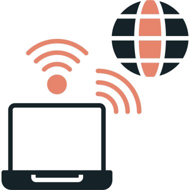 Internet bağlantısı vektör simgesi