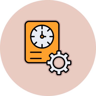 Kişisel ve ticari kullanım için vektör ayarı simgesi.