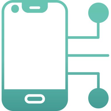 Vektör Mobil simge illüstrasyonu