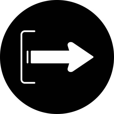 Ok. Web simgesi basit illüstrasyon