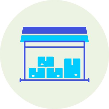 Dükkan. Web simgesi basit illüstrasyon