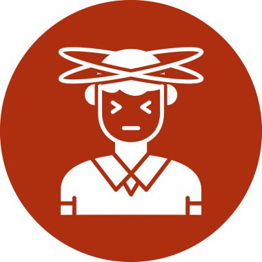 Çelenkli ve şapkalı bir adamın vektör çizimi