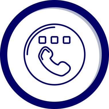 Telefon simgesinin vektör illüstrasyonu