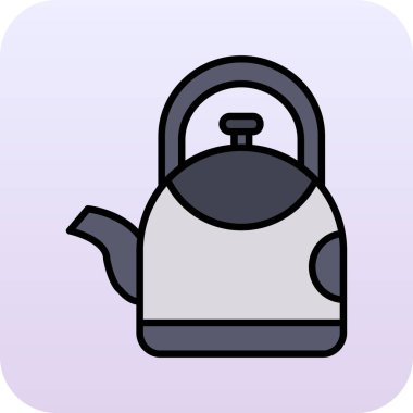 Kettle simge vektör illüstrasyonu