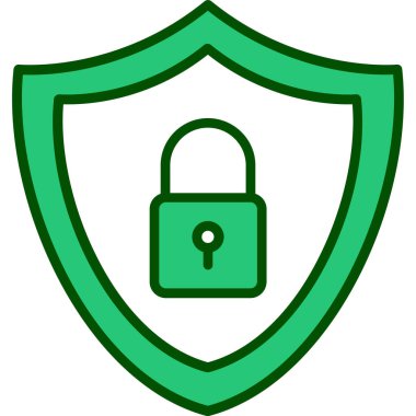 kalkan ikon vektör illüstrasyonu