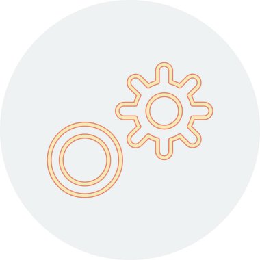 Modern b 'nin vektör illüstrasyonu vites simgesinden yoksun