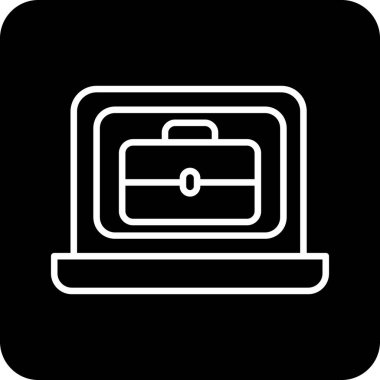 İş ve finans simgesinin vektör illüstrasyonu