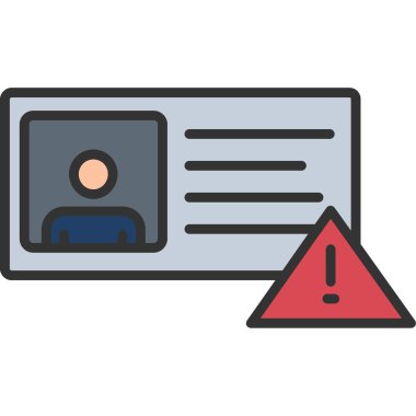 Hata simgesi vektör illüstrasyonu