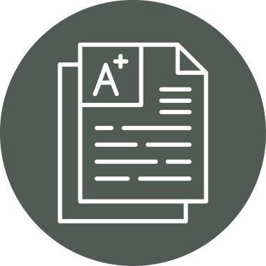 belge simgesi vektör illüstrasyonu