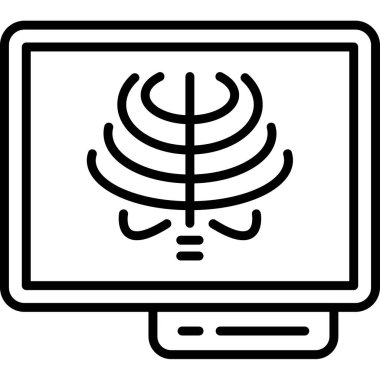 Ağ simgesi, basit vektör illüstrasyonu